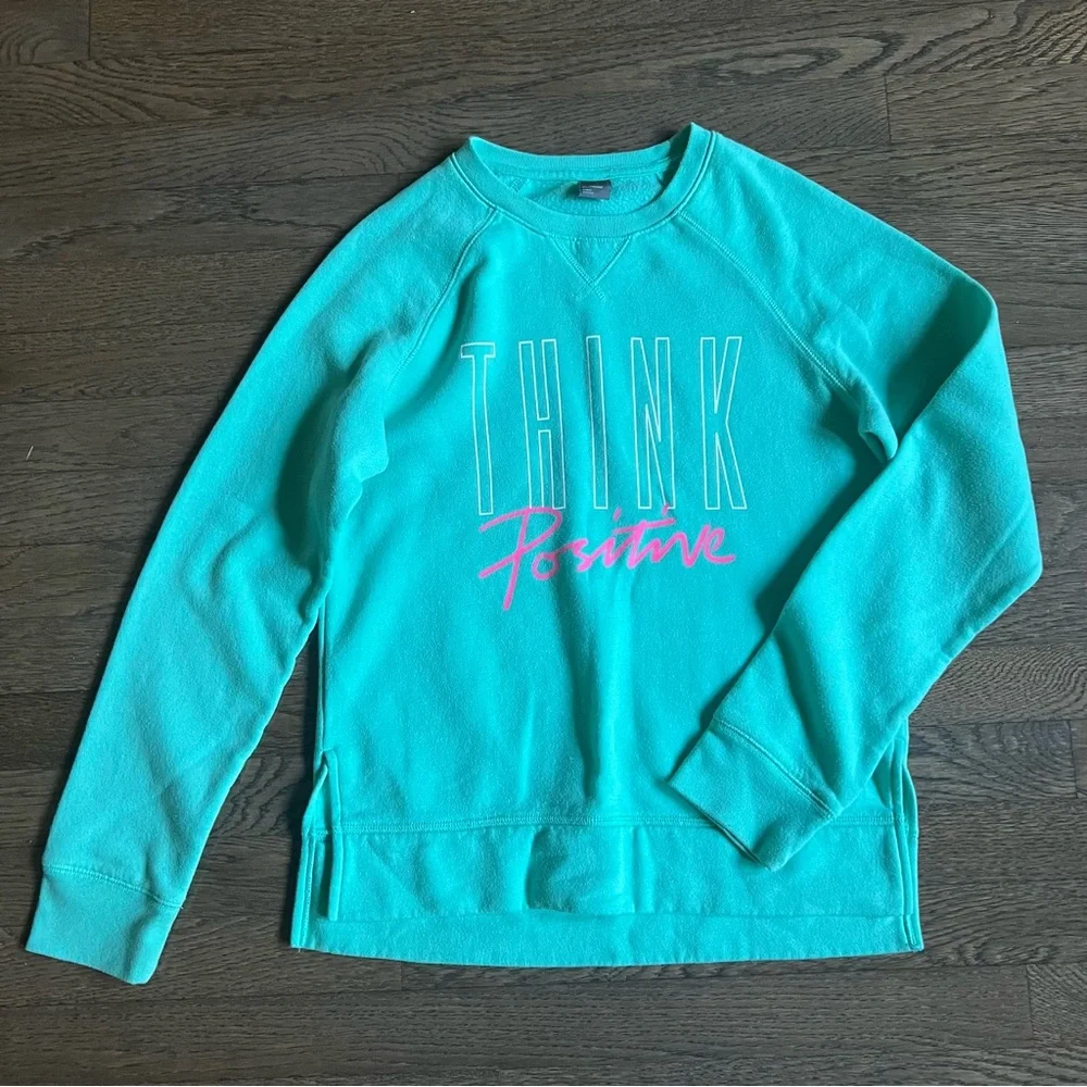 Old Navy Active Teal Sweatshirt - Picture 1 of 3